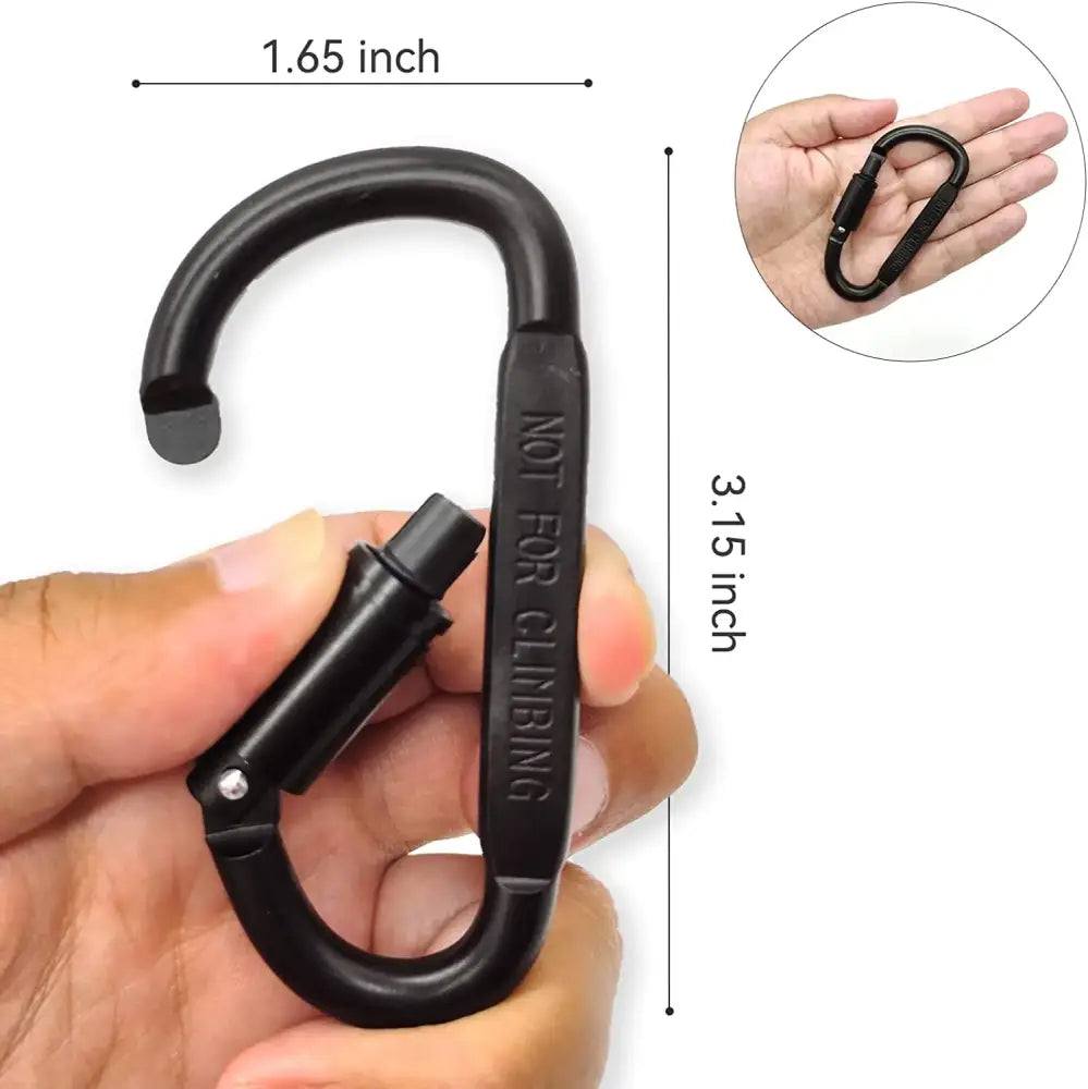 4pcs Aluminium Carabiner Set – Tactical Keychain Hooks for Camping & EDC - 4pcs Aluminium Carabiner Set – Tactical