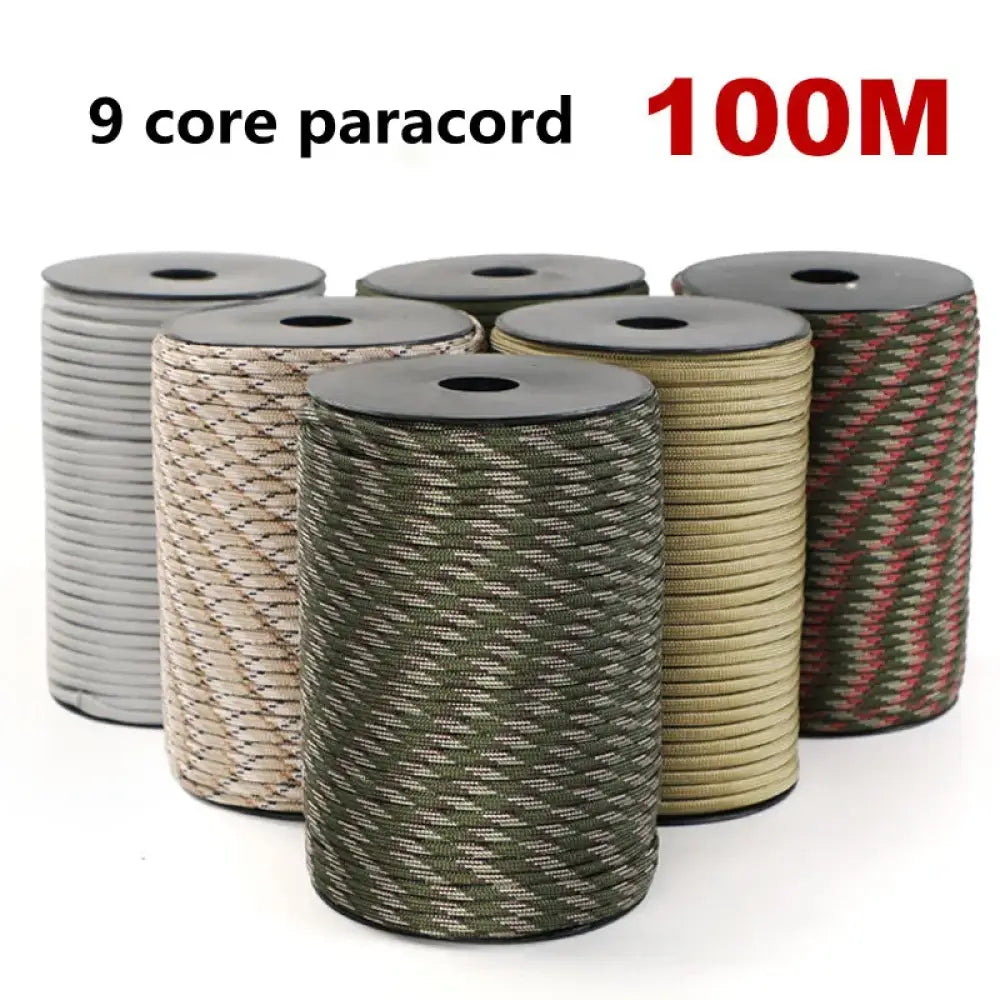 550 Paracord 9-Core Survival Rope – 4mm Military-Grade Cord for Camping - 550 Paracord 9-Core Survival Rope – 4mm