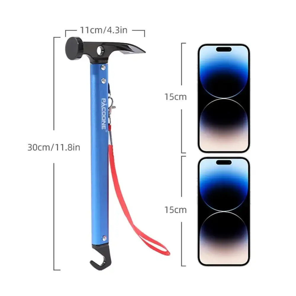 Aluminium-Alloy Survival Hammer Multi-Tool for Camping & Emergency - Aluminium-Alloy Survival Hammer Multi-Tool