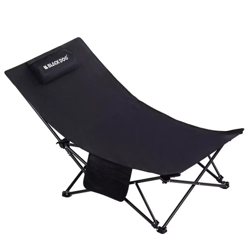 BlackDog Outdoor Reclining Chair – Folding Cotton-Padded Fishing & Camping Chair - Black - BlackDog Outdoor Reclining