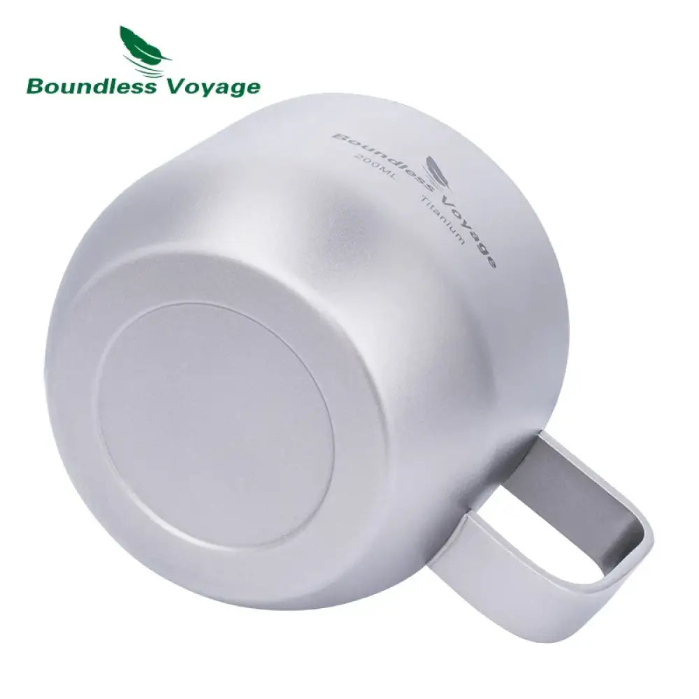 Boundless Voyage Titanium Espresso Cup – 200 ml Double-Wall Coffee Mug - Boundless Voyage Titanium Espresso Cup – 200