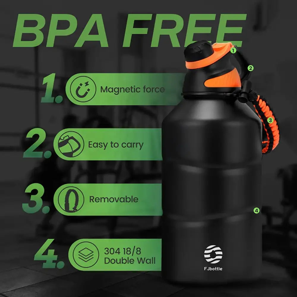 Feijian 1.9L Stainless Steel Thermos – Large Insulated Water Bottle - Feijian 1.9L Stainless Steel Thermos – Large