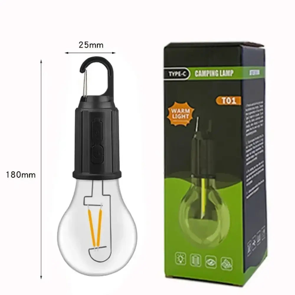 LED Camping Light – Type-C Rechargeable Waterproof Lamp (400 mAh 100 lm) - LED Camping Light – Type-C Rechargeable