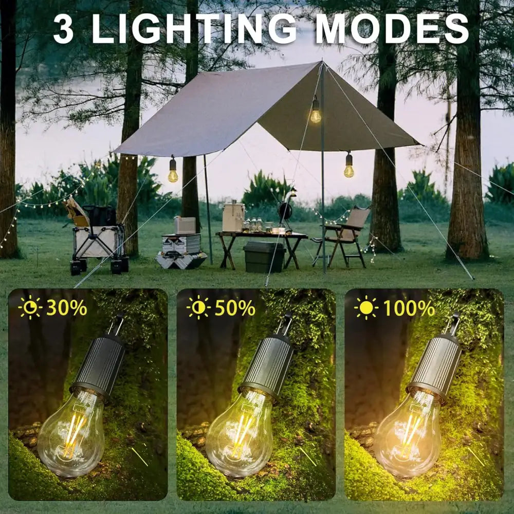 LED Camping Light – Type-C Rechargeable Waterproof Lamp (400 mAh 100 lm) - LED Camping Light – Type-C Rechargeable