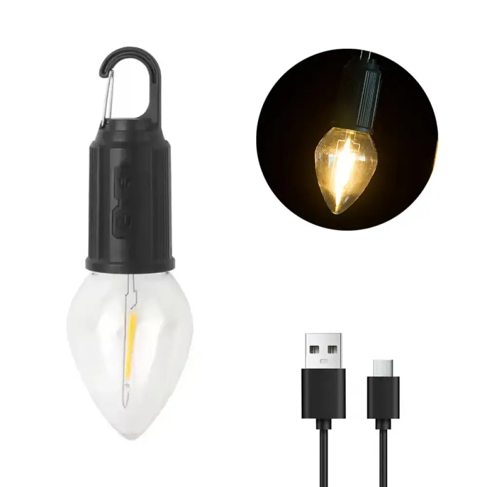 LED Camping Light – Type-C Rechargeable Waterproof Lamp (400 mAh 100 lm) - Bulb Shape – Candle - LED Camping Light –