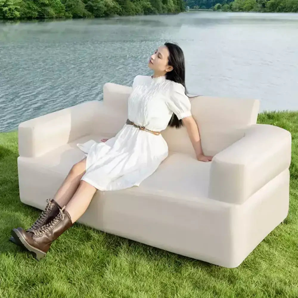 LohasCamping Inflatable Air Sofa – Portable Waterproof Lazy Chair for Outdoor & Home - LohasCamping Inflatable Air Sofa