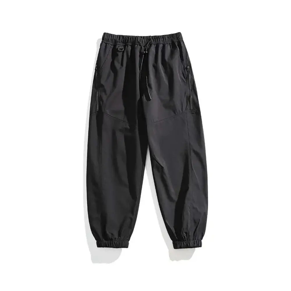 Men’s Waterproof Hiking Trousers – Windproof Outdoor Trousers with Breathable Design - Black / L - Men’s Waterproof