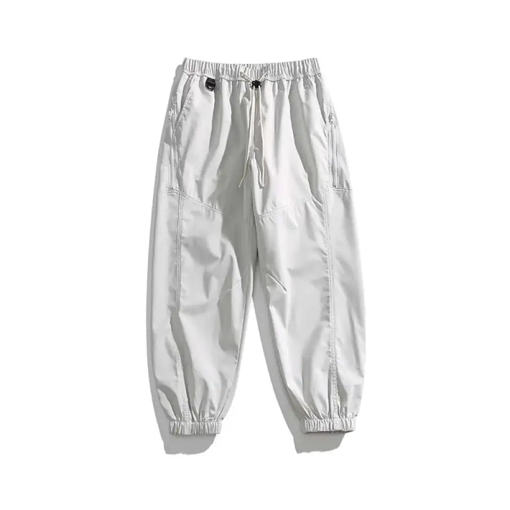 Men’s Waterproof Hiking Trousers – Windproof Outdoor Trousers with Breathable Design - White / S - Men’s Waterproof