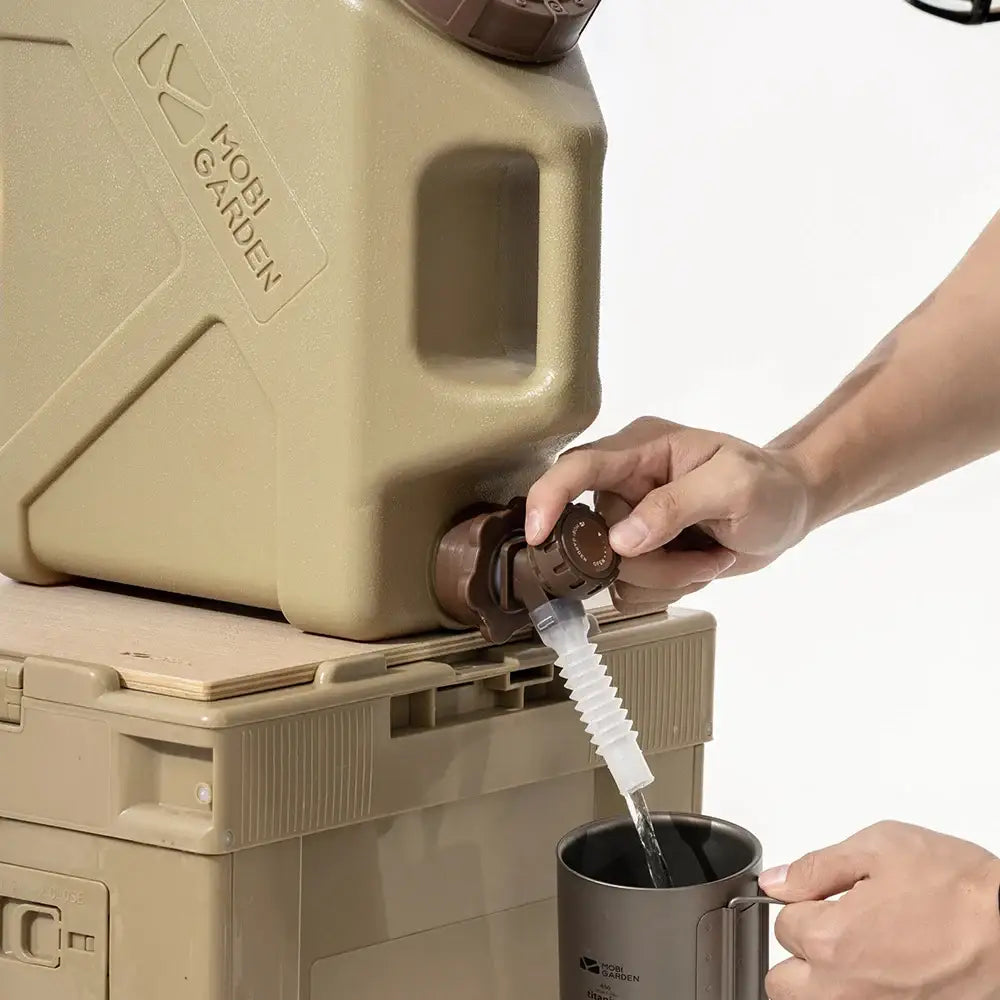 Mobi Garden MU-ZE Water Container – Portable Food-Grade Camping Bucket with Faucet - Mobi Garden MU-ZE Water Container
