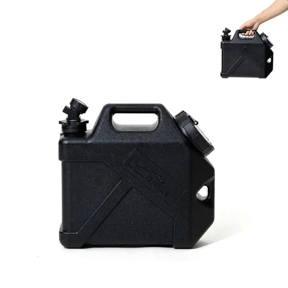 Mobi Garden MU-ZE Water Container – Portable Food-Grade Camping Bucket with Faucet - Black - 10L - Mobi Garden MU-ZE