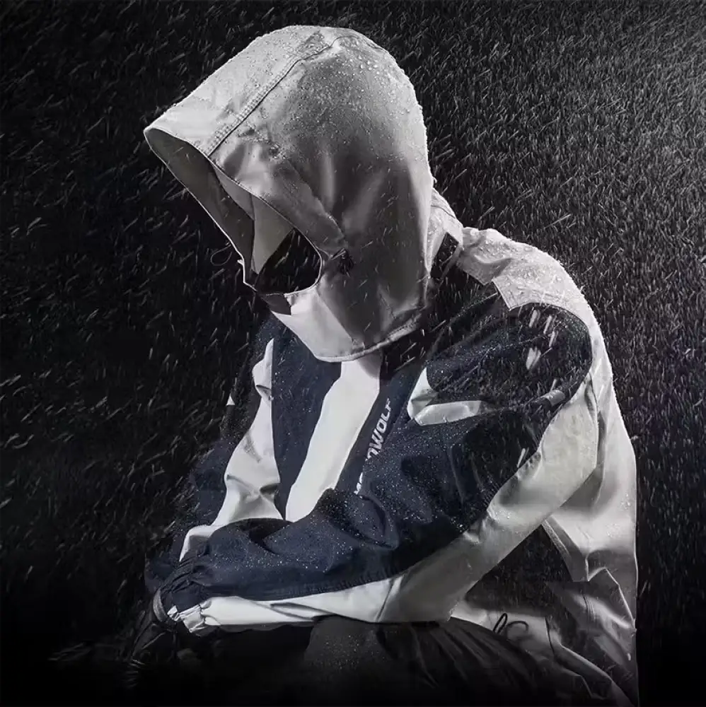 Motorcycle Raincoat Suit – Waterproof Jacket & Trousers for Camping Hiking & Cycling - Motorcycle Raincoat Suit –