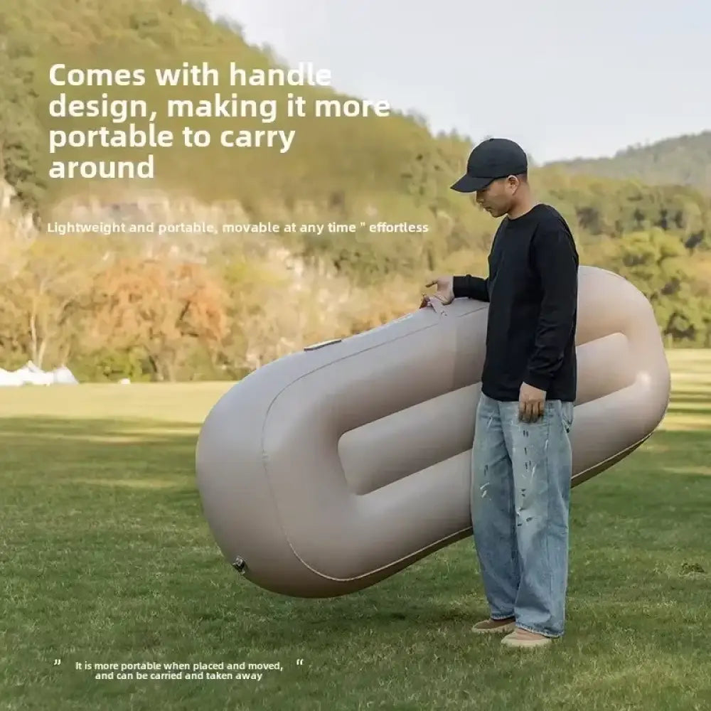 MountainHiker Inflatable Sofa Bed – Portable Lazy Air Mattress for Camping - Sofa - With Pump - MountainHiker