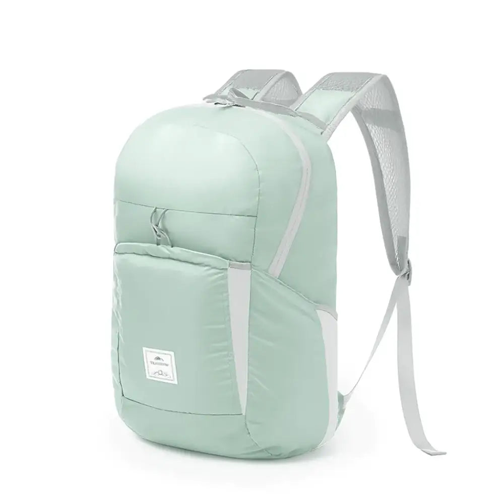 Naturehike 22L Ultralight Hiking Backpack – Foldable Waterproof Travel Bag - Light Mint Green - 22L - Naturehike 22L