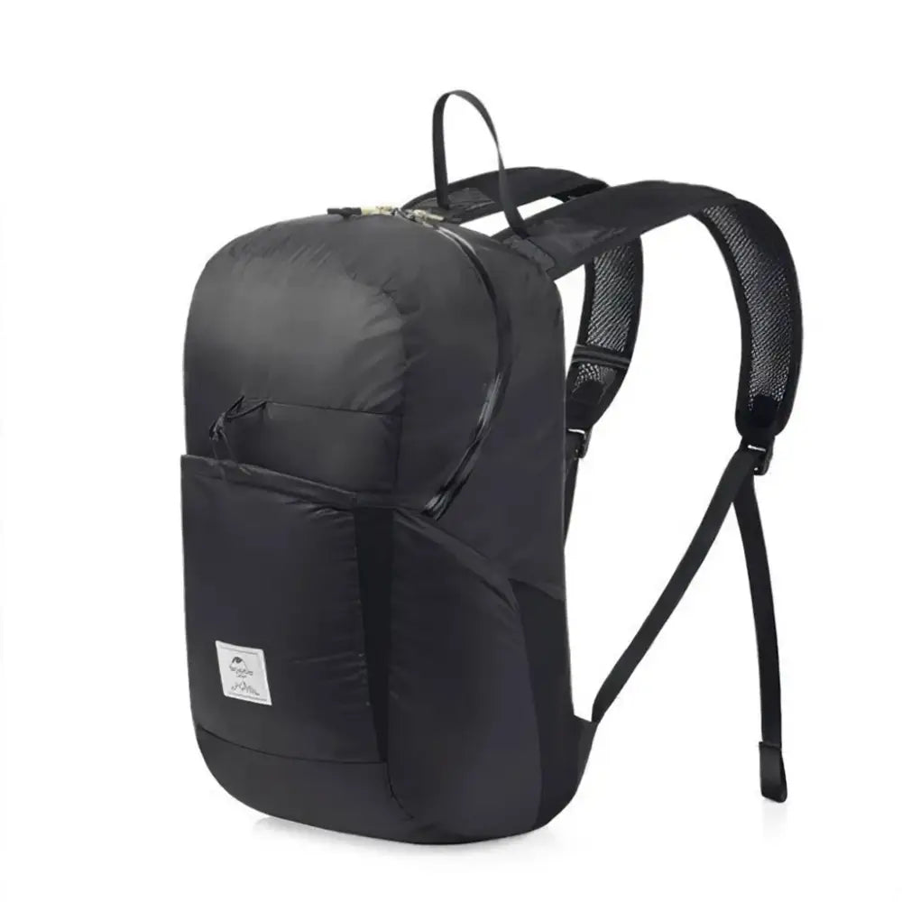 Naturehike 22L Ultralight Hiking Backpack – Foldable Waterproof Travel Bag - Black - 22L - Naturehike 22L Ultralight