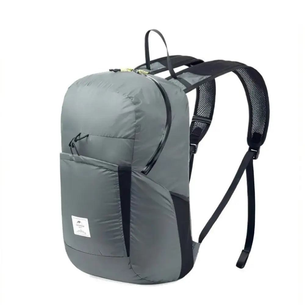 Naturehike 22L Ultralight Hiking Backpack – Foldable Waterproof Travel Bag - Gray - 22L - Naturehike 22L Ultralight