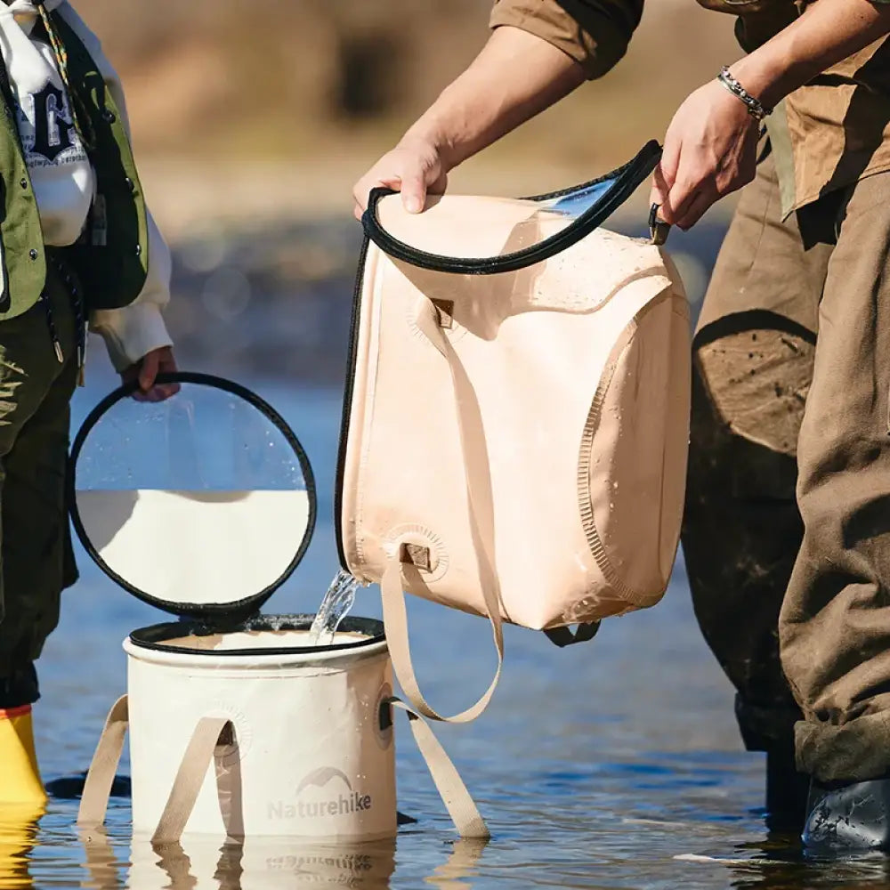 Naturehike Collapsible Camping Basin – Portable Waterproof Folding Sink (10L / 20L) - Naturehike Collapsible Camping