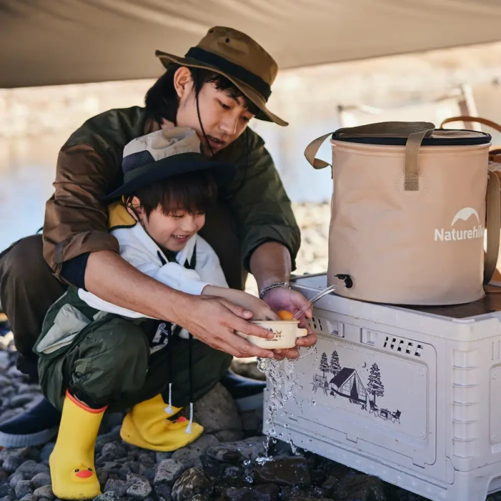 Naturehike Collapsible Camping Basin – Portable Waterproof Folding Sink (10L / 20L) - Naturehike Collapsible Camping