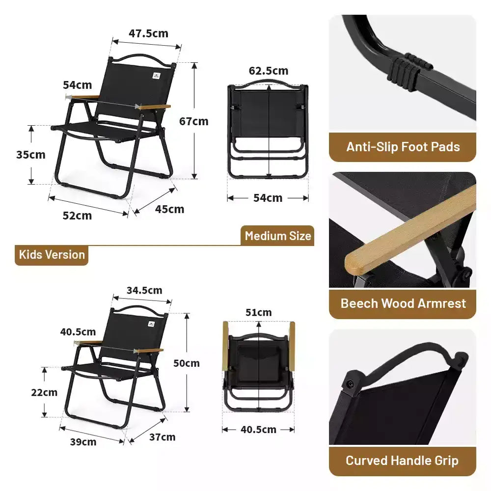 Naturehike Folding Camping Chair – Portable Wooden Frame Kermit Chair - Naturehike Folding Camping Chair – Portable