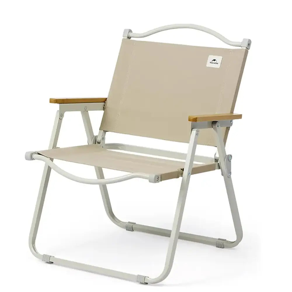 Naturehike Folding Camping Chair – Portable Wooden Frame Kermit Chair - Khaki - Naturehike Folding Camping Chair –