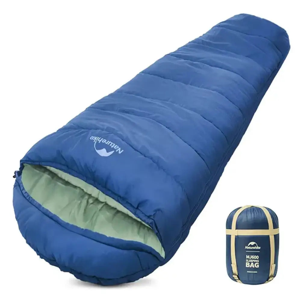 Naturehike MJ300/MJ600 Mummy Sleeping Bag – Lightweight Cotton Winter Bag - MJ600 (-5°C) – Blue - Naturehike