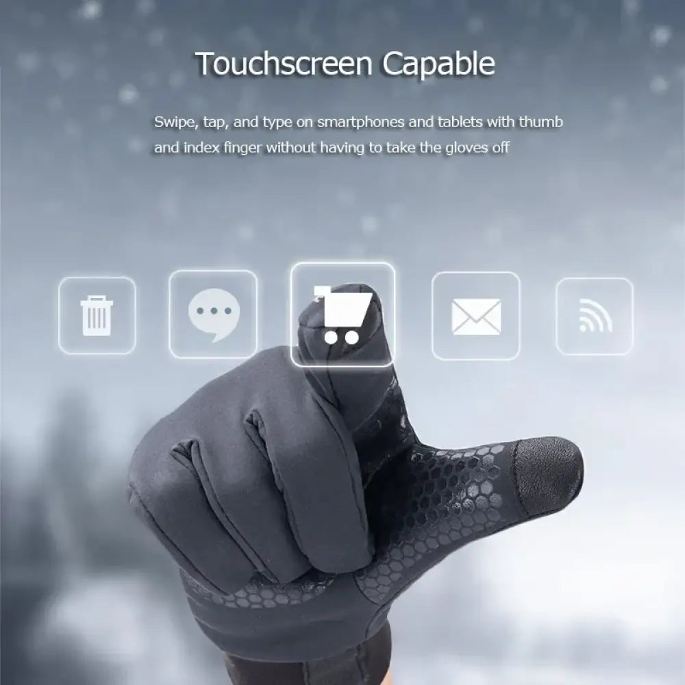 Naturehike NH19S005-T Winter Gloves – Insulated Fleece Touchscreen Anti-Slip - Naturehike NH19S005-T Winter Gloves –