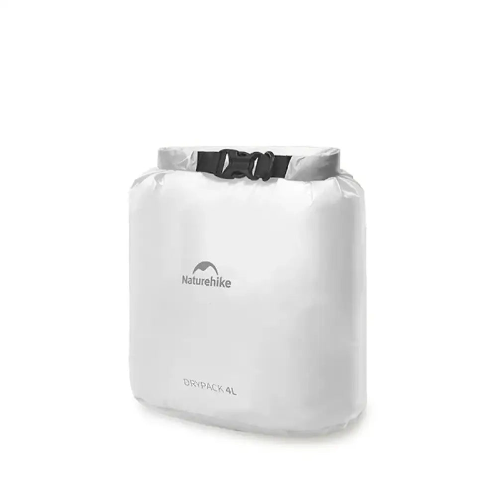 Naturehike Waterproof Dry Bag – 2L/4L/8L Compression Sack for Camping - 4L - White - Naturehike Waterproof Dry Bag –