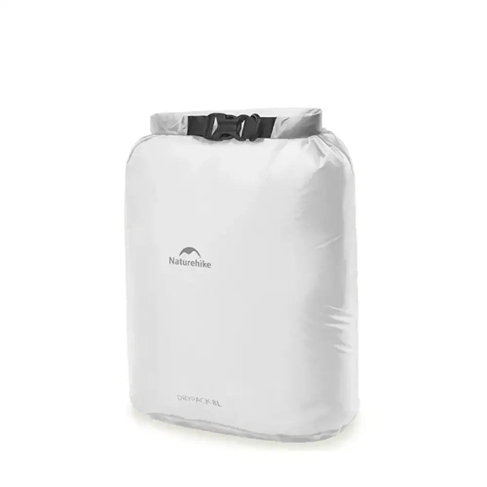 Naturehike Waterproof Dry Bag – 2L/4L/8L Compression Sack for Camping - 8L - White - Naturehike Waterproof Dry Bag –