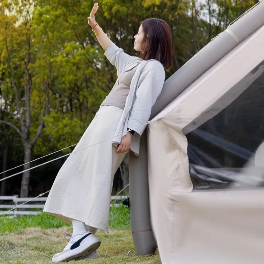 Oxford Cloth Inflatable Tent – Automatic Waterproof & Sunproof Camping Shelter - Oxford Cloth Inflatable Tent –