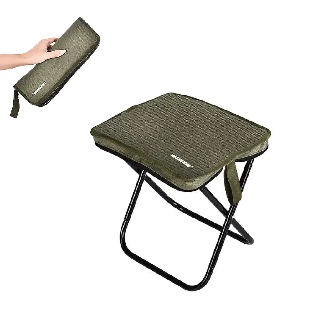 Pacoone Golden Folding Chair – Aluminium Alloy Camping Seat with Carry Bag - Green - Pacoone Golden Folding Chair –