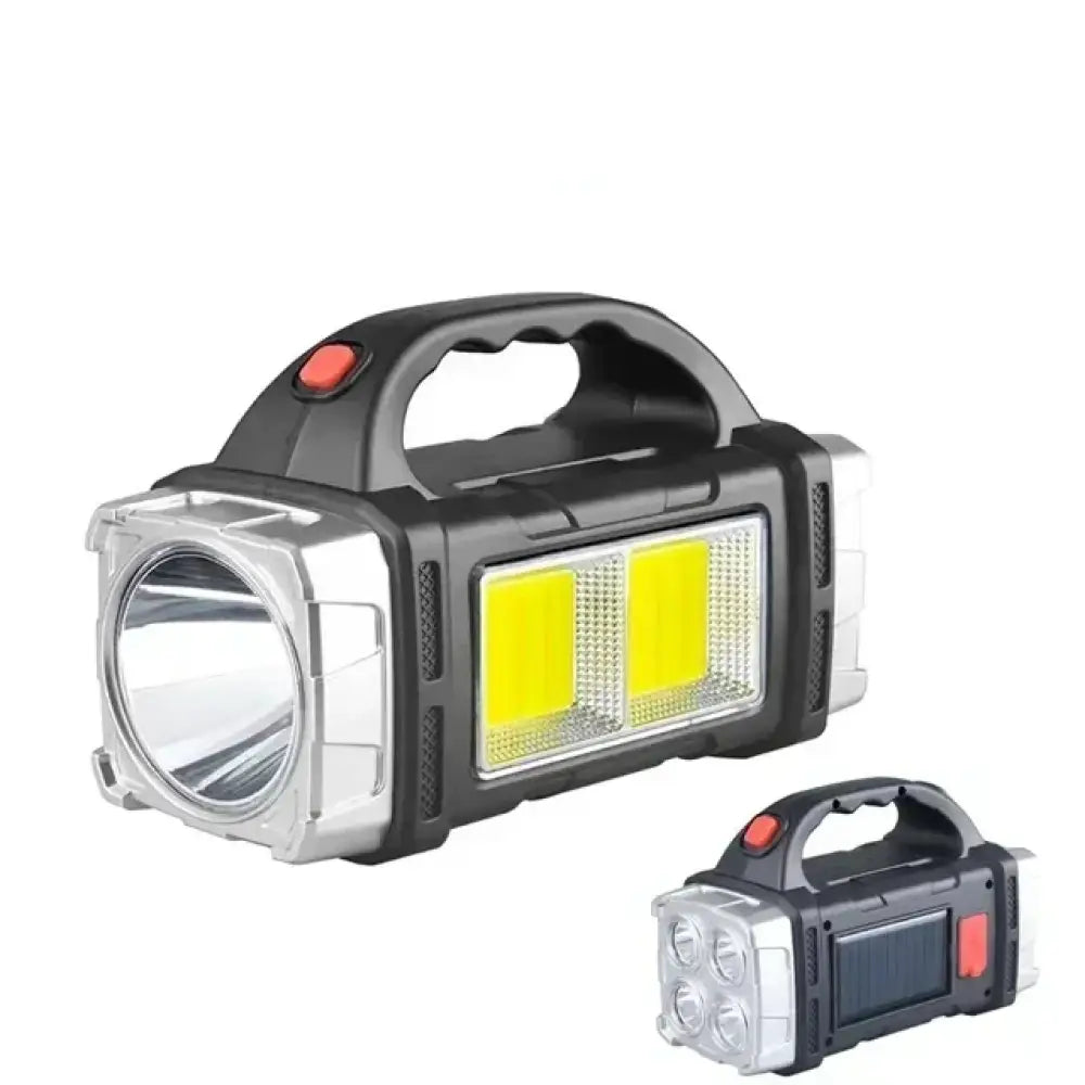 Solar LED Flashlight – USB Rechargeable Searchlight & Power Bank - 2024 Solar LED Flashlight – USB Rechargeable