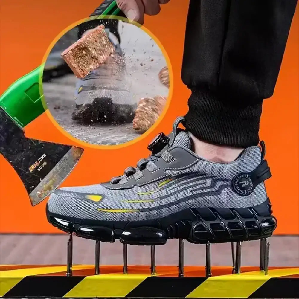 Steel Toe Safety Work Shoes – Anti-Puncture Non-Slip & Lightweight - Steel Toe Safety Work Shoes – Anti-Puncture