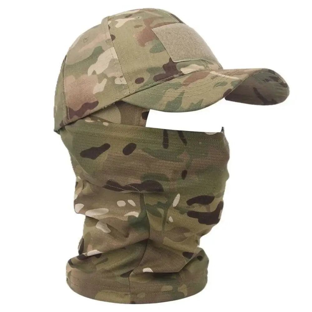 Tactical Balaclava Cap Set – Full Face Mask & Snapback Sun Hat - Tactical Balaclava Cap Set – Full Face Mask & Snapback