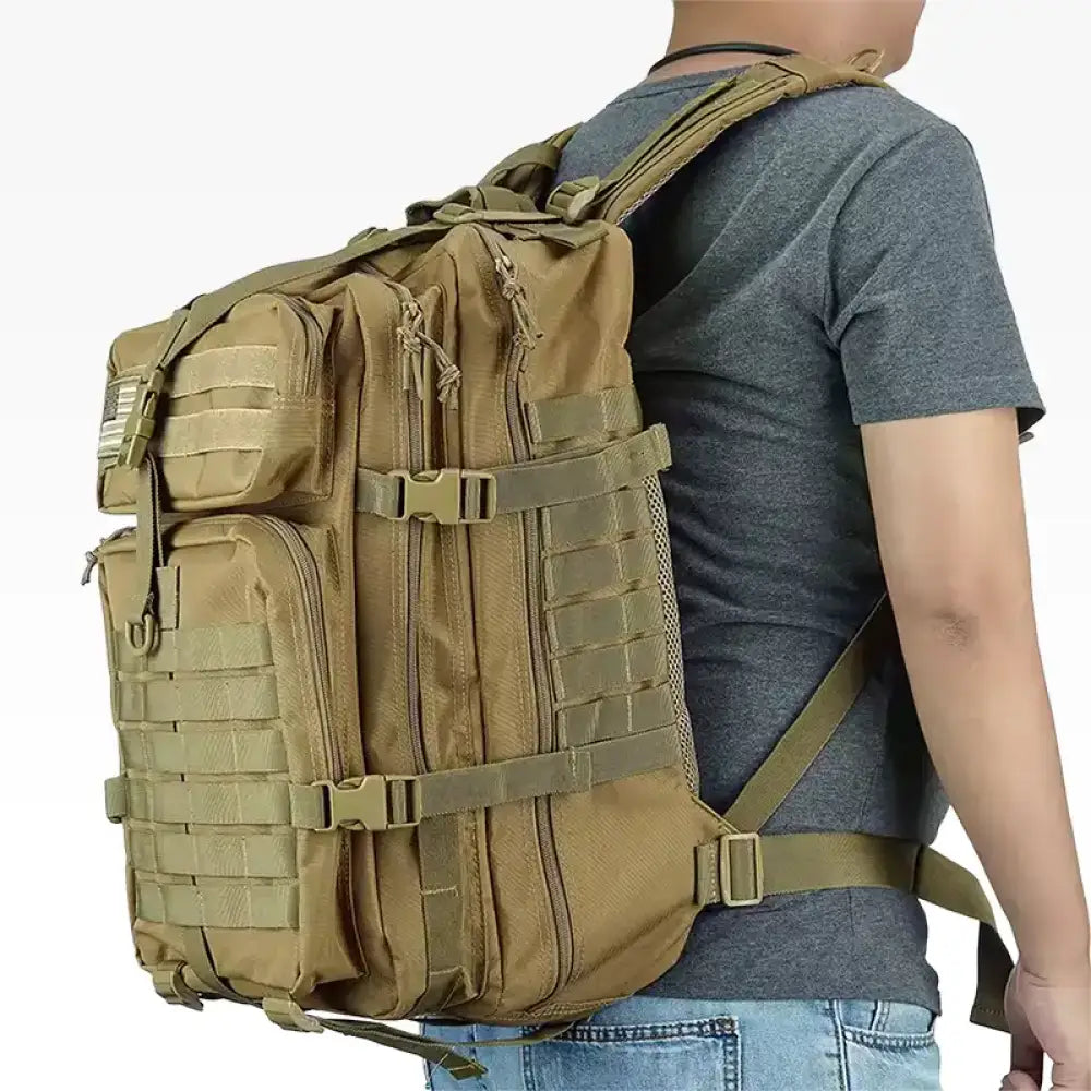 Tactical Waterproof Backpack 50L – 1000D Nylon Rucksack for Camping & Hiking - 30–50L Tactical Waterproof Backpack –