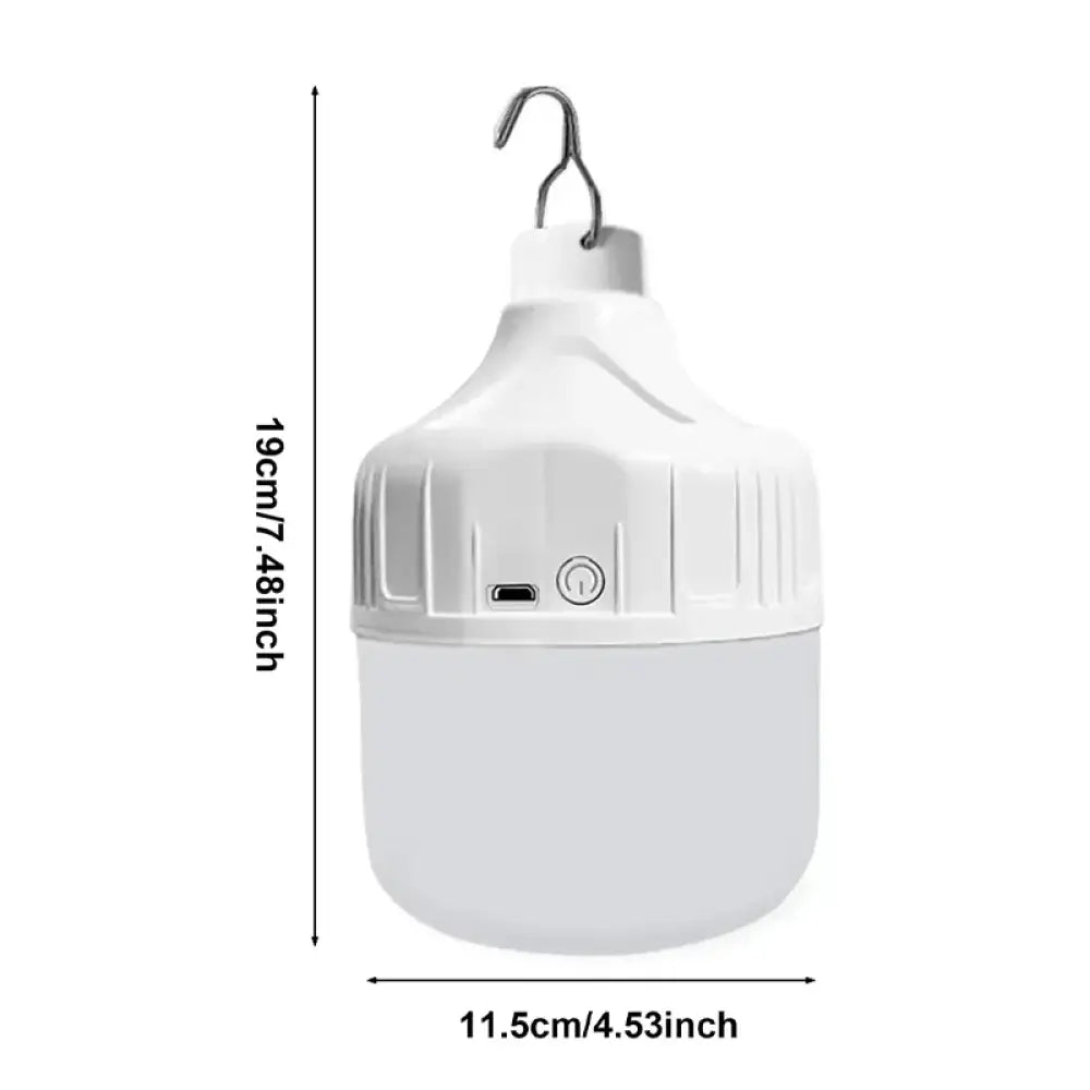 USB Rechargeable Pendant Light – Waterproof LED Lamp for Camping - Super Bright – White - USB Rechargeable Pendant