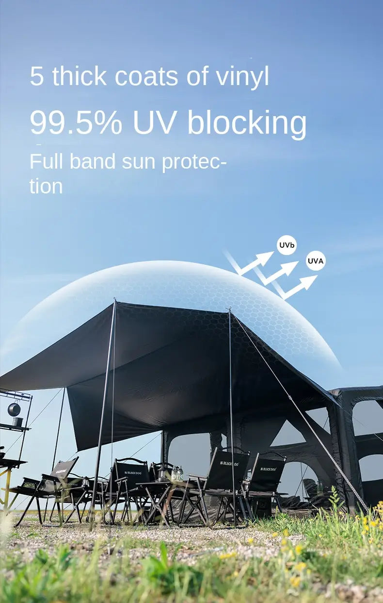 Naturehike BlackDog Inflatable Tent – PU5000 Waterproof Canopy with TPU Window