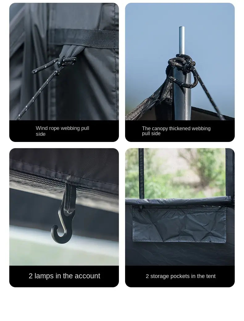 Naturehike BlackDog Inflatable Tent – PU5000 Waterproof Canopy with TPU Window