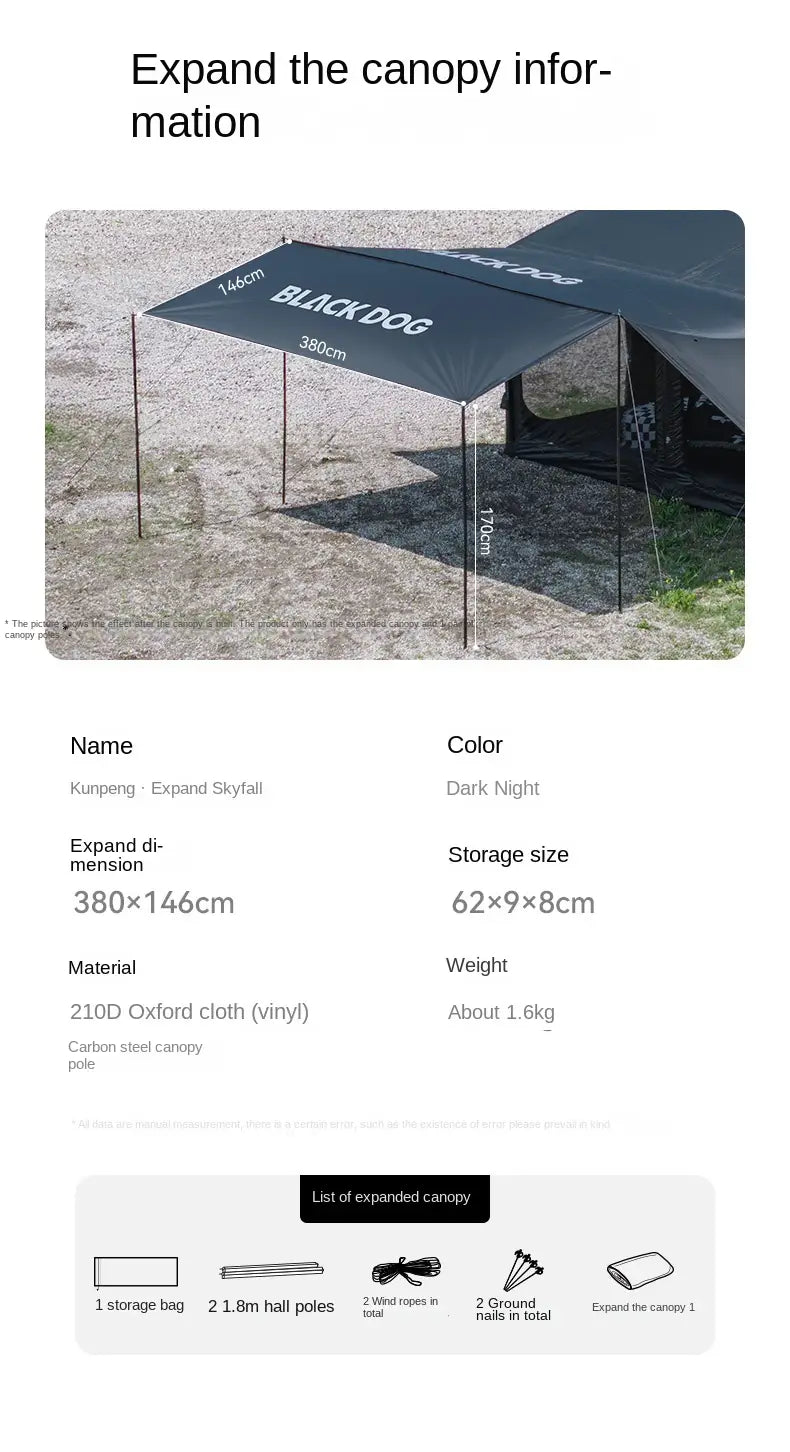 Naturehike BlackDog Inflatable Tent – PU5000 Waterproof Canopy with TPU Window