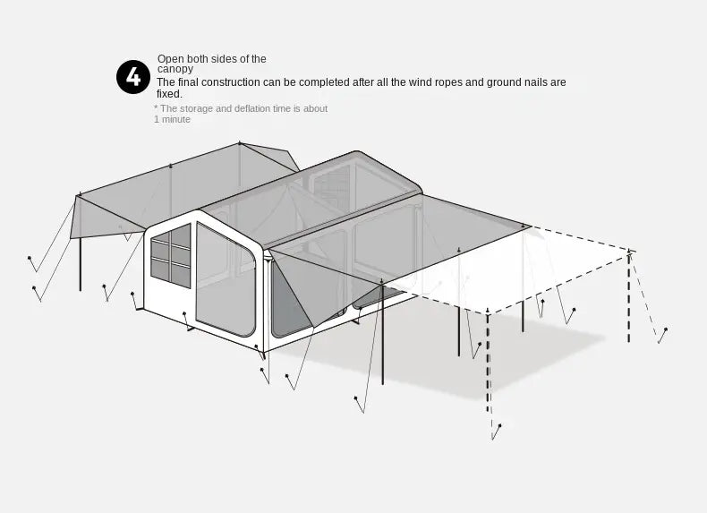Naturehike BlackDog Inflatable Tent – PU5000 Waterproof Canopy with TPU Window
