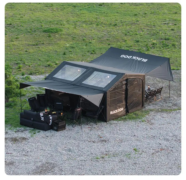 Naturehike BlackDog Inflatable Tent – PU5000 Waterproof Canopy with TPU Window
