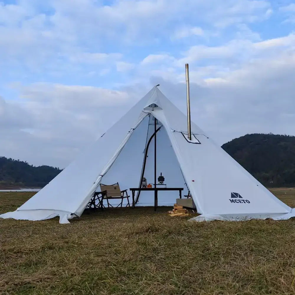 500Pro Tipi Hot Tent – Fire-Retardant Teepee with Stove Jack (5–8 Person) - 500Pro Tipi Hot Tent – Fire-Retardant
