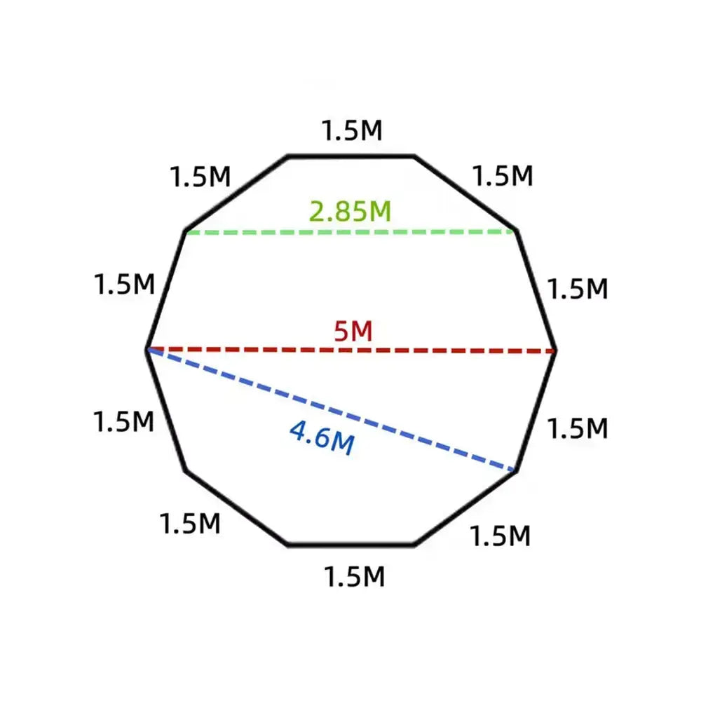 500Pro Tipi Hot Tent – Fire-Retardant Teepee with Stove Jack (5–8 Person) - 500Pro Tipi Hot Tent – Fire-Retardant