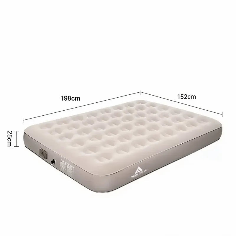 Dotwise Inflatable Camping Mattress – 40cm Thick Bed with Built-In Pump