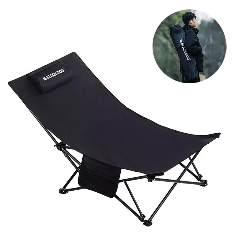 BlackDog Outdoor Reclining Chair – Folding Cotton-Padded Fishing & Camping Chair