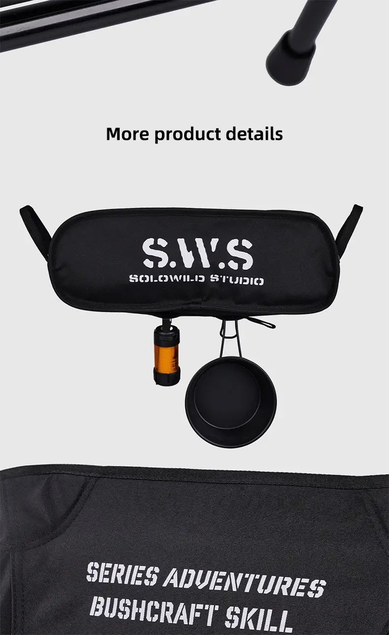 WellHike Folding Moon Chair – Lightweight Square Frame Beach & Picnic Chair