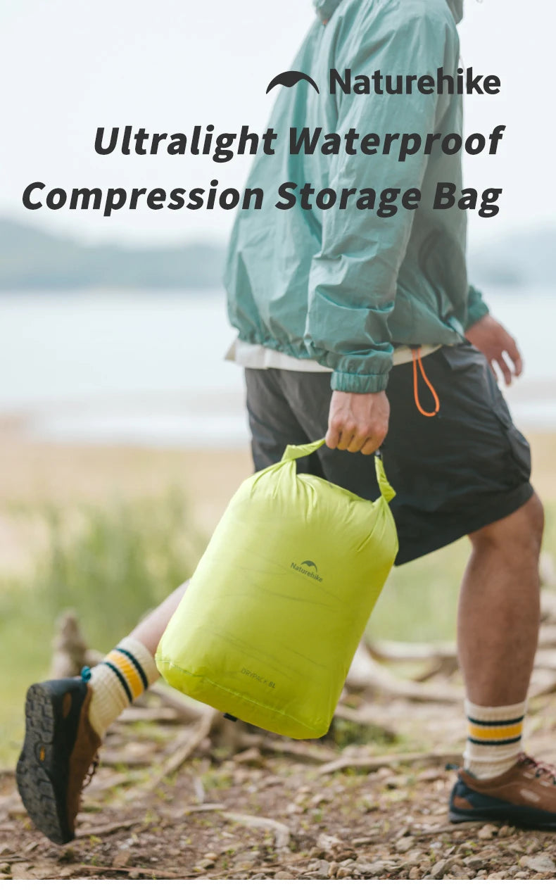 Naturehike Waterproof Dry Bag – 2L/4L/8L Compression Sack for Camping