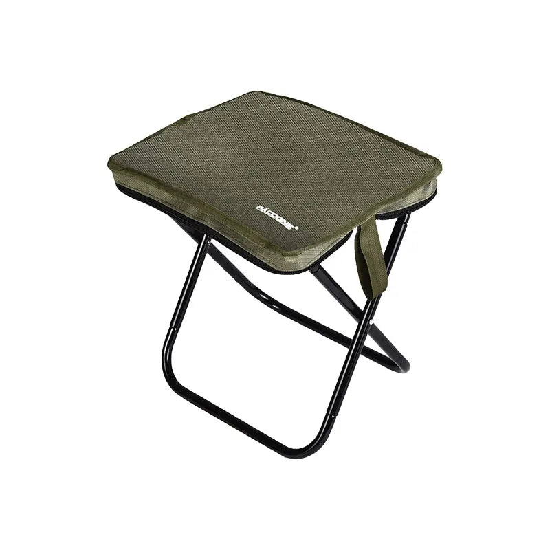 PACOONE Outdoor Camping Chair Golden Aluminum Alloy Folding Chair With Bag Stool Seat Fishing Camping