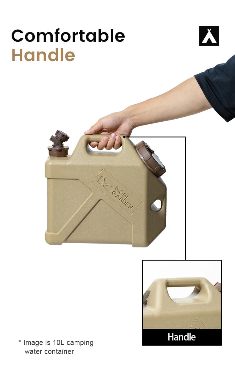 Mobi Garden MU-ZE Water Container – Portable Food-Grade Camping Bucket with Faucet