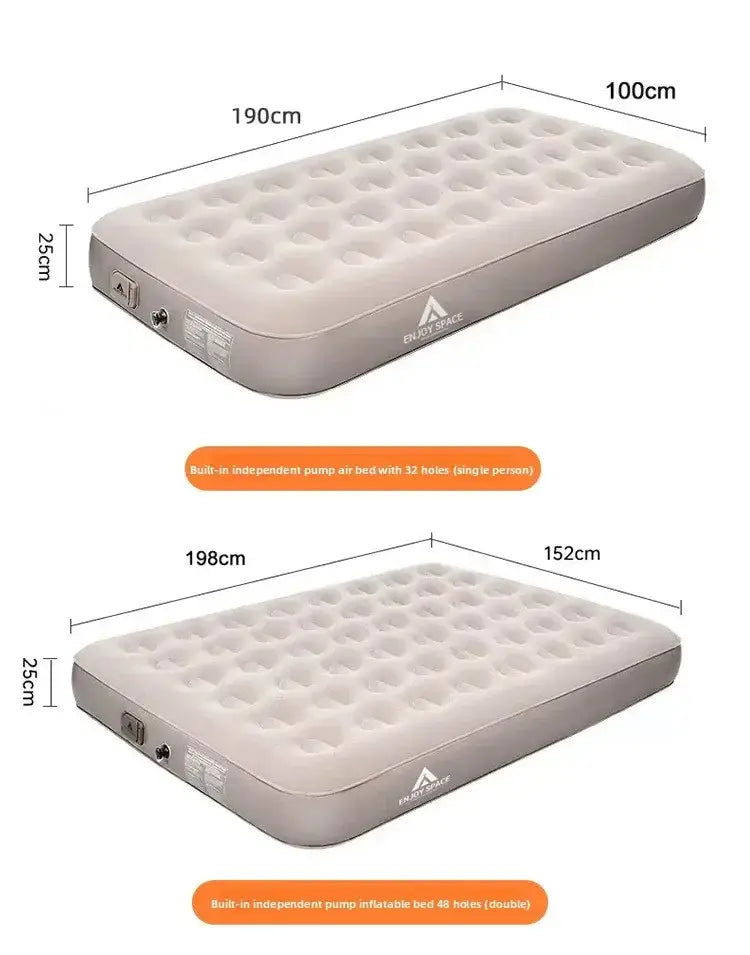 Dotwise Inflatable Camping Mattress – 40cm Thick Bed with Built-In Pump