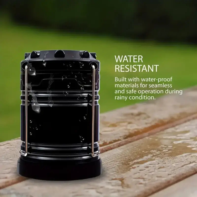 COB LED Camping Lantern – Foldable Battery-Powered Light (1–4 Pcs Set)