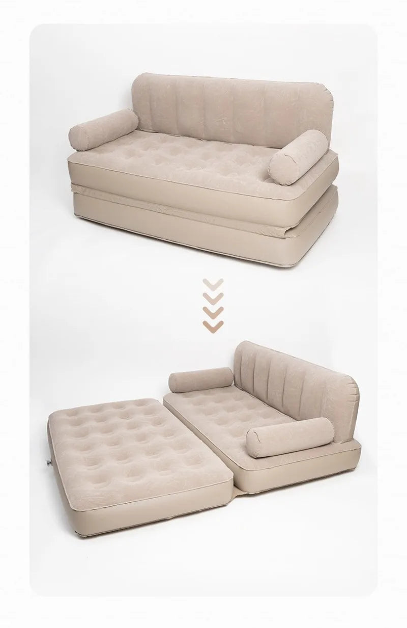 Automatic Inflatable Camping Sofa – Folding Portable Air Couch